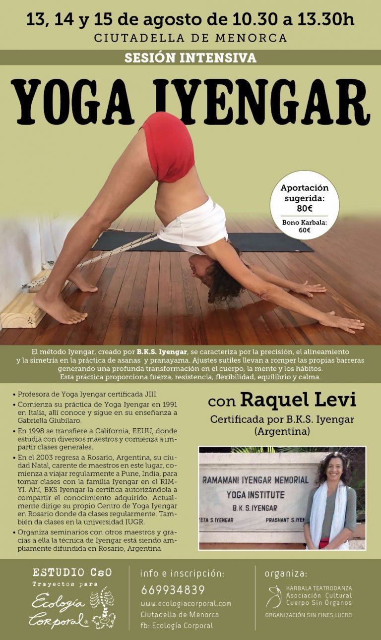 Intensivo de Yoga con Raquel Levi (Maestra argentina certificada por B.K.S. Iyengar)